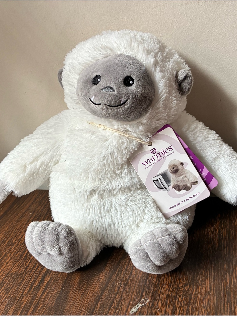 Warmies Yeti Microwaveable Weighted Plushie New with Tags